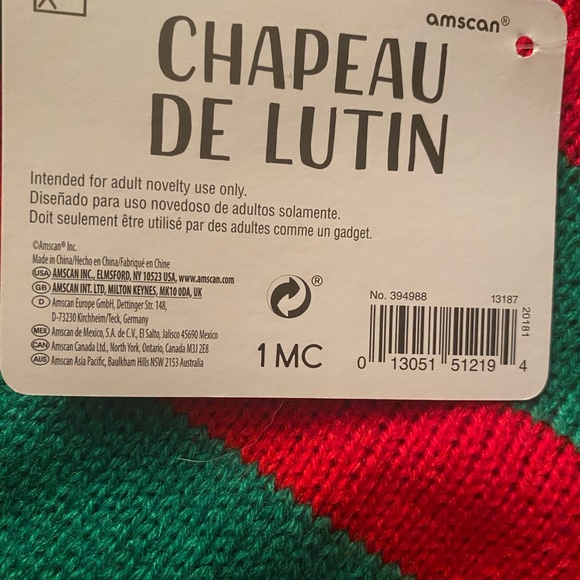 Knit Elf Hat with Elf Ears - NEW!! - Picture 4 of 4